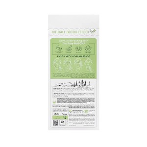 ژل آبرسان و روشن‌کننده صورت آیس بال مدل MATCHA BOTOX EFFECT با قالب سیلیکونی یخی حاوی آنتی‌اکسیدان با اثر بوتاکس حجم ۲۱۲ میل
