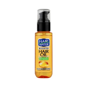 روغن ترمیم‌کننده و تقویت‌کننده مو هیر واتر مدل HAIR OIL BOOSTER حاوی روغن آرگان و ویتامین E مناسب موهای خشک و آسیب‌دیده حجم ۷۰ میل