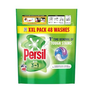قرص ماشین لباسشویی پرسیل مدل BIO 3IN1 لکه‌بر فوق‌قوی و عملکرد در دمای پایین تعداد ۴۸ عددی
