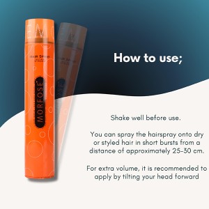 اسپری تثبیت‌کننده و درخشان‌کننده مو مورفوس  مدل ULTRA STRONG با قدرت نگه‌دارندگی فوق‌العاده قوی و مقاومت در برابر رطوبت حجم ۴۰۰ میل