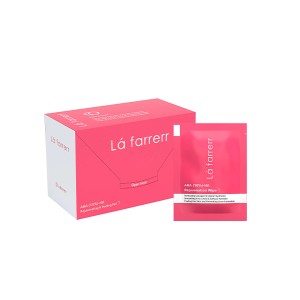 پد تخصصی جوان کننده و لایه‌بردار لافارر مدل AHA 10% & HYALURONIC ACID با خاصیت روشن‌کنندگی و آبرسانی عمقی بسته ۳۰ عددی