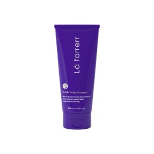 شامپو ضد زردی لافارر مدل PURPLE TONING  حاوی رنگدانه بنفش مناسب موهای دکلره و رنگ شده حجم ۲۰۰ میل
