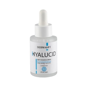 سرم آبرسان درمالیفت مدل HYALUCID کاهش دهنده چین و چروک مناسب انواع پوست حجم ۳۰ میل