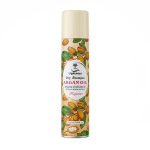 شامپو خشک لایتنس مدل DRY SHAMPOO مناسب انواع مو بدون ایجاد لکه سفیدی حجم ۲۰۰ میل