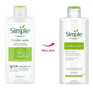 میسلار واتر پاک‌کننده آبرسان سیمپل مدل Kind to Skin حجم 200 میل