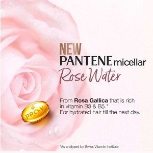شامپو سم‌زدای سر پنتن مدل Micellar Detox & Hydrate مخصوص پاکسازی و آبرسانی عمقی پوست سر حجم ۵۳۰ میل
