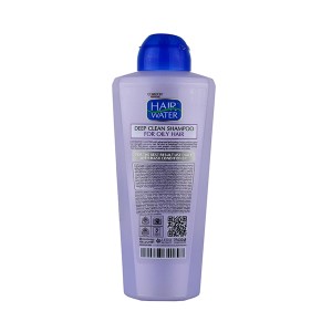 شامپو مناسب موهای چرب هیرواتر مدل DEEP CLEAN بدون سولفات کنترل کننده چربی مو حجم ۴۰۰ میل
