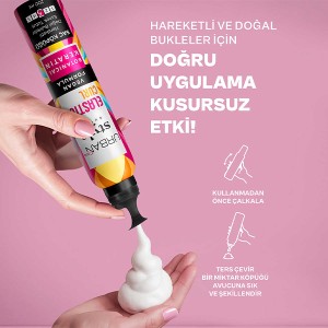 فوم حالت‌دهنده و تثبیت‌کننده فر مو اوربن کر مدل ELASTIC CURL حاوی کراتین گیاهی حجم ۲۰۰ میل