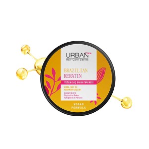 ماسک بازسازی‌کننده و صاف‌کننده مو اوربن کر مدل BRAZILIAN KERATIN  حاوی کراتین برزیلی حجم ۲۳۰ میل