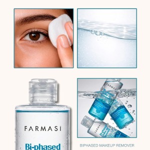 میسلار واتر دوفاز فارماسی مدل Bi-phasedr مخصوص چشم و لب حاوی عصاره چای سبز حجم ۲۲۵ میل