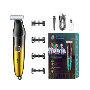 ماشین اصلاح حرفه‌ای وی جی آر مدل V-339 با بدنه مقاوم و تکنولوژی اصلاح پیشرفته ضد آب