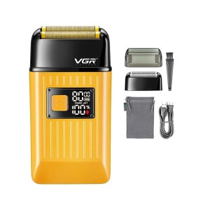 ماشین اصلاح ضد آب  وی جی آر مدل V-357 با نمایشگر دیجیتال و تکنولوژی اصلاح فویلی پیشرفته