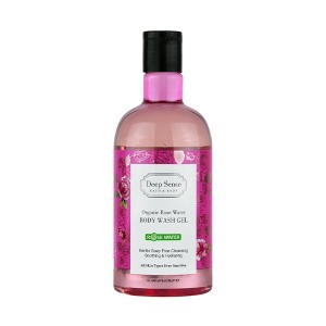 شامپو بدن دیپ سنس مدل Rosewater التیام‌بخش مناسب پوست حساس حجم ۴۰۰ میل