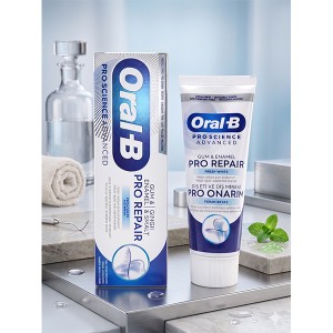 خمیر دندان اورال بی مدل PRO REPAIR ترمیم کننده مینا و لثه حجم ۷۵ میل