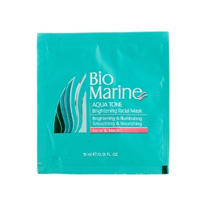 ماسک روشن کننده و شفاف کننده پوست صورت و گردن بایومارین مدل AQUA TONE با عملکرد ضد لک و مغذی بسته ۳ عددی