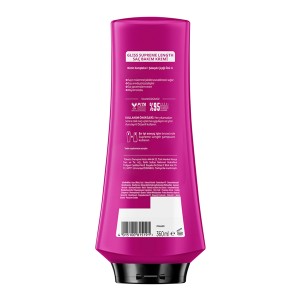 نرم کننده و محافظت کننده مو گلیس مدل SUPREME LENGTH با عملکرد ترمیم موهای بلند حاوی سرم کراتین و بیوتین حجم ۳۶۰ میل
