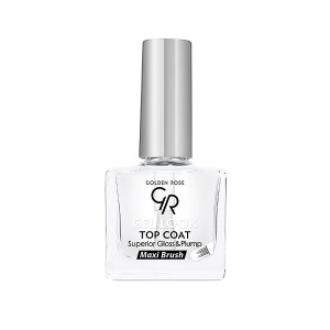 تاپ کت ژلی گلدن رز مدل GEL LOOK با افکت حجیم کننده و براق کننده حجم ۱۰.۵ میل