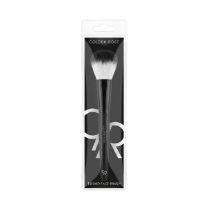 براش آرایشی گرد صورت گلدن رز مدل ROUND FACE BRUSH با تراکم بالا جهت فید کرم‌پودر