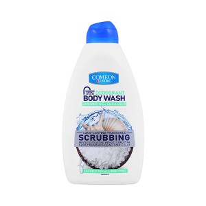 شامپو بدن ژلی اسکراب کامان مدل SCRUBBING با خاصیت لایه‌برداری ملایم و پاک‌کنندگی عمیق حجم ۵۱۰ میلی‌لیتر