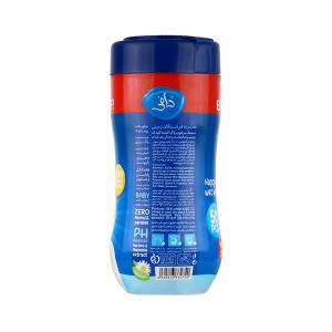 دستمال مرطوب پاک‌کننده کودک دافی مدل Nappy rash بسته ۵۰ عددی