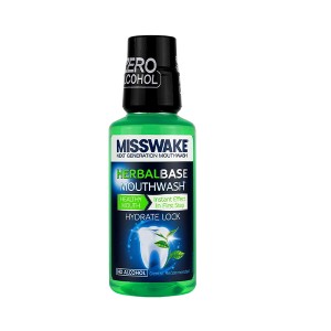 دهانشویه میسویک مدل HERBAL BASE حاوی عصاره میخک و اکالیپتوس حجم ۴۰۰ میل