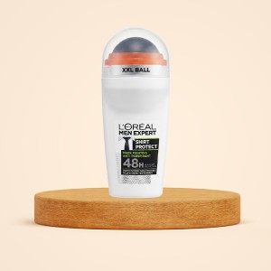 رول ضدتعریق آقایان لورآل مدل Men Expert Shirt Protect با عملکرد ۴۸ ساعته و محافظت از لباس حجم 50ml