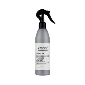 اسپری فاقد سولفات ویتاپلکس مدل Keratin Care ترمیم کننده و نرم کننده مخصوص موهای کراتین شده حجم ۳۰۰ میل