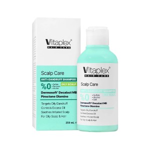شامپو  ضد شوره ویتاپلکس مدل Scalp Care فاقد سولفات و  مخصوص مو و پوست سر چرب حجم 250ml