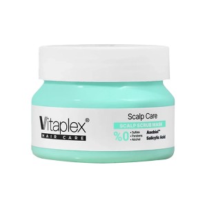 ماسک اسکراب ضد شوره و تنظیم کننده چربی ویتاپلکس مدل Scalp Care مناسب پوست سر چرب وزن ۲۹۵ گرم