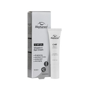 کرم دور چشم ویتامین سی ۲٪ بلفامد مدل C-VIT روشن کننده و ضد تیرگی حجم ۱۵ml