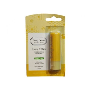 بالم لب شیر و عسل دیپ سنس مغذی و ترمیم کننده مناسب لب‌های خشک و ترک خورده وزن 3.5g