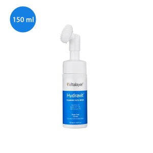 فوم شستشو آبرسان قوی حاوی برس سیلیکونی ویتالیر مدل Hydravit