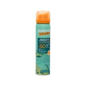 اسپری ضد آفتاب صورت و بدن باباریا مدل Adventure SPF50 مقاوم در برابر آب حجم 75ml