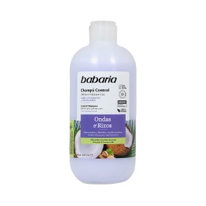 شامپو موهای فر باباریا مدل Ondas & Rizos با خاصیت حالت دهنده و ضد وز حجم 500ml
