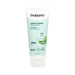کرم مرطوب کننده دست آلوئه ورا باباریا مدل Aloe تسکین دهنده پوست های خشک و حساس حجم 75ml