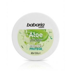 کرم بدن آلوئه ورا باباریا مدل Aloe التیام‌بخش و رطوبت‌رسان مناسب پوست‌های حساس حجم 400ml