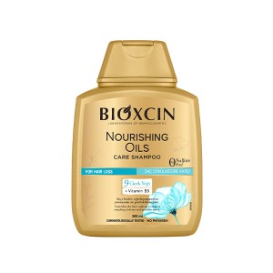 شامپو ضدریزش بیوکسین مدل Nourishing Oils با خاصیت مغذی و ترمیم‌کننده فاقد سولفات مناسب موهای خشک و آسیب‌دیده حجم 300ml