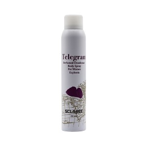 اسپری بدن زنانه اسکلاره مدل Telegram رایحه Euphoria با رایحه گرم، شیرین، شرقی و گلی حجم 200ml