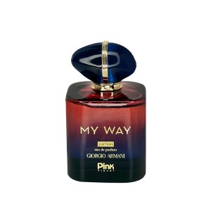 ادوپرفیوم زنانه پینک ویژوآل مدل My Way با رایحه ملایم، شیرین، گلی و وانیلی حجم 100ml
