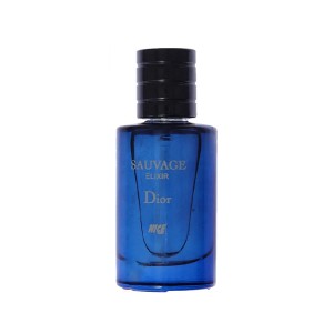 ادو پرفیوم جیبی مردانه نایس پاپت مدل Dior Sauvage Elixir با رایحه گرم، تند، ادویه‌ای، چوبی و تلخ حجم 30ml