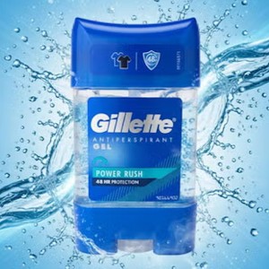 ژل ضد تعریق مردانه ژیلت مدل Power Rush با ماندگاری 48 ساعته ضد لک  و رایحه خنک حجم 70ml