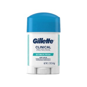 استیک ضد تعریق مردانه کلینیکال ژیلت مدل Clinical Protection Ultimate Fresh با ماندگاری 72 ساعته و فرمولاسیون ضد تعریق شدید وزن 48g