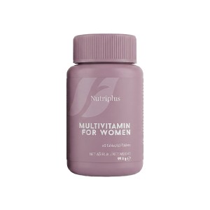 قرص مولتی ویتامین نوتری پلاس مدل Multivitamin for Women مناسب بانوان فاقد گلوتن و لاکتوز جهت افزایش انرژی و سلامت عمومی ۶۰ عددی