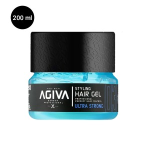 ژل مو حالت دهنده فوق‌قوی آگیوا مدل 03 ULTRA STRONG مناسب انواع مو قدرت نگهدارندگی حداکثری با درخشش طبیعی