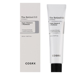 کرم ضد چروک و جوانساز رتینول 0.3% کوزارکس مدل The Retinol 0.3 حاوی سوپر ویتامین E و پنتنول حجم 20ml