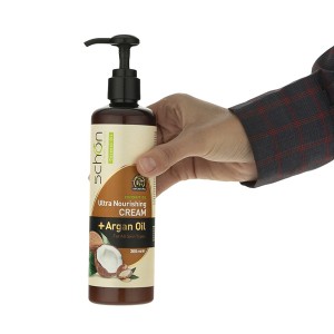 کرم مرطوب‌کننده و مغذی عمیق پمپی شون حاوی روغن نارگیل و روغن آرگان حجم 300ml