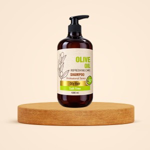 شامپو پمپی شون مدل Olive Oil سری حرفه‌ای بدون نمک مناسب موهای چرب حجم 1000ml