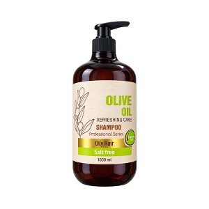 شامپو پمپی شون مدل Olive Oil سری حرفه‌ای بدون نمک مناسب موهای چرب حجم 1000ml