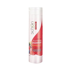 شامپو تقویت‌کننده فروتی میکس شون مناسب انواع مو و مصرف روزانه حجم 400ml