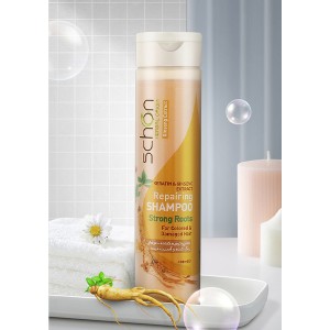 شامپو ترمیم‌کننده شون مدل Ginseng & Keratin مناسب موهای رنگ‌شده و آسیب‌دیده حجم 400ml